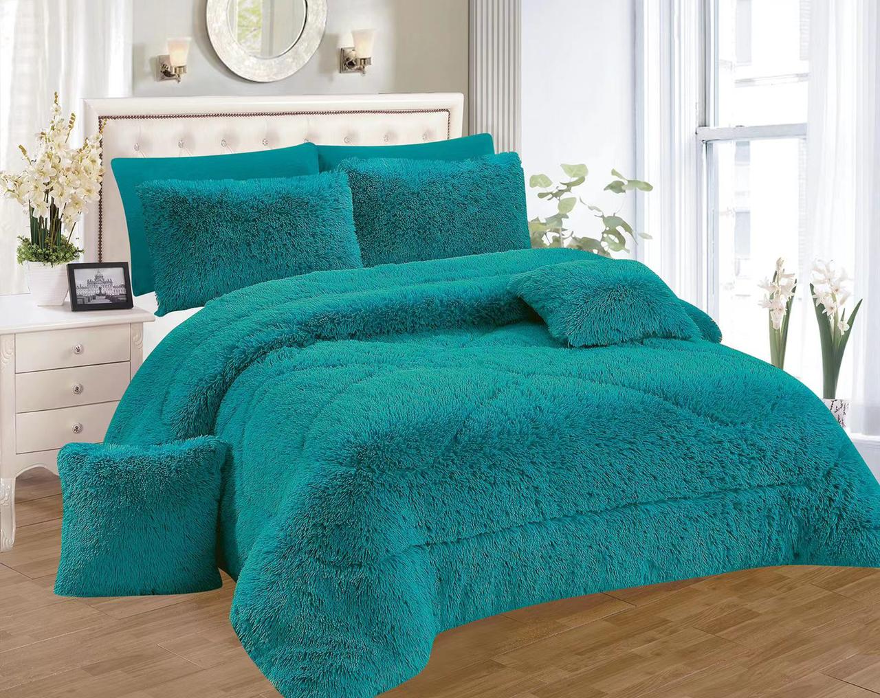 Cosy Fluffy Duvet Set 6×7 Blue