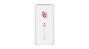 Airtel 5G SmartBox wireless upto 64 devices , White with power bank , 2.4GHz to 5GHz bands.