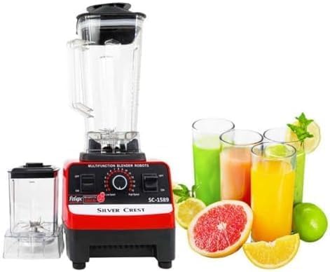 Silver Crest Sc-1589 2 In 1 Food Processor Blender 4500 Watt 2 Liter With Multi Function Speed Grinder, 4500.0 Watts