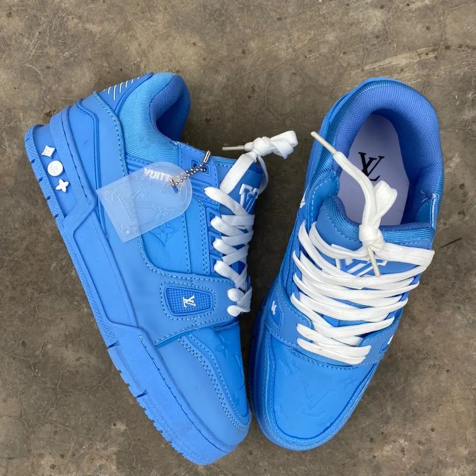 Louis Vuitton LV Trainer Blue Sneakers