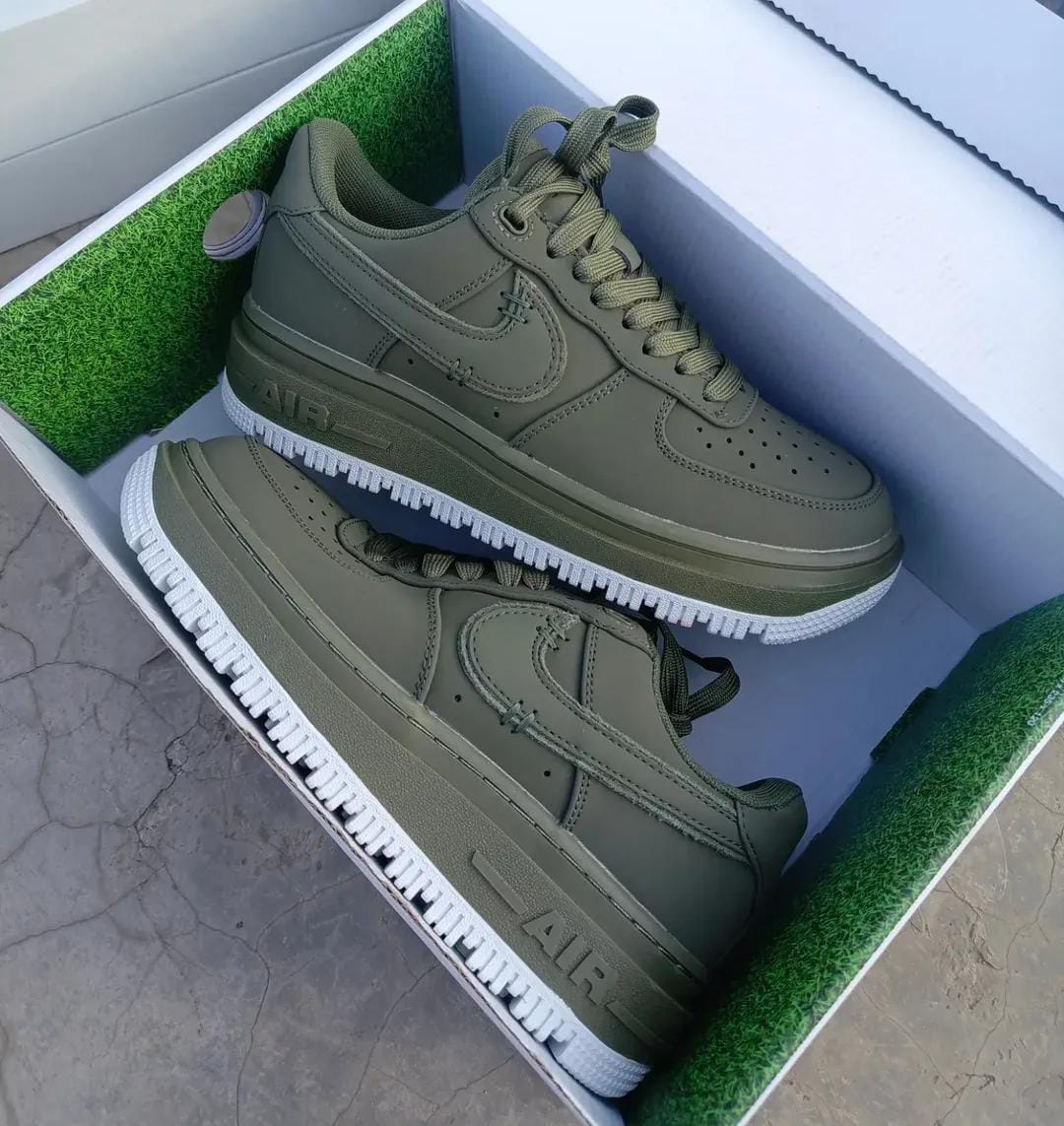 Nike Air Force 1 Luxe Custom Green Sneakers