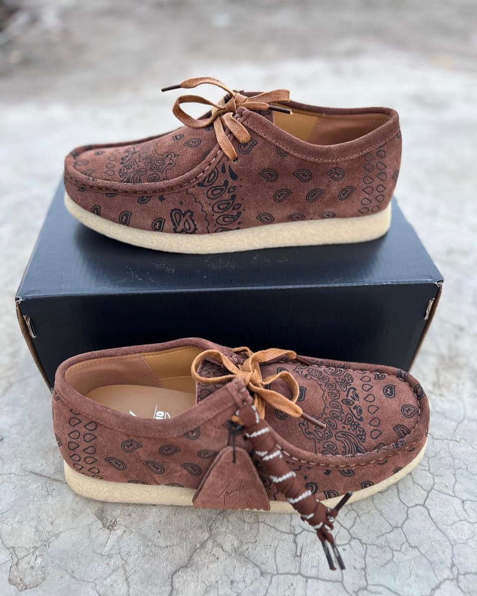 High Quality Clarks Custom Wallabees Brown