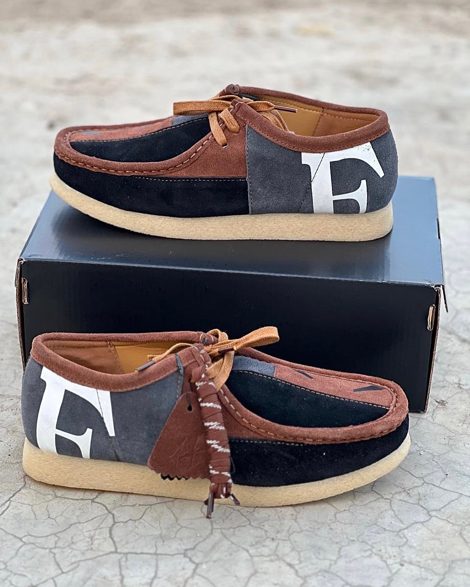 High Quality Clarks Custom Wallabees Brown and Black