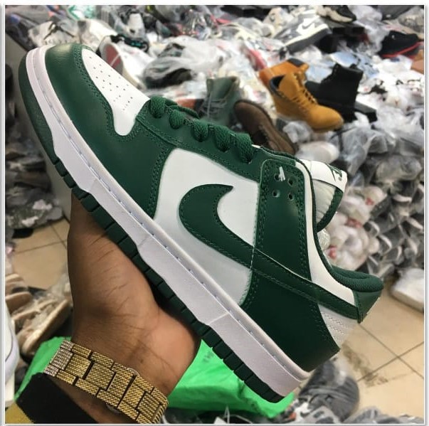 Green Nike SB Dunk Low Sneakers