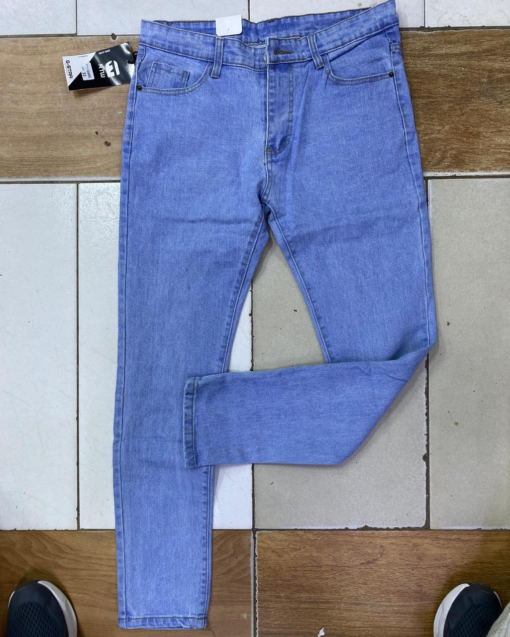 Premium sky blue non-fade jeans
