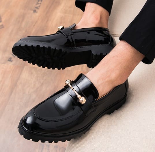 Tassel Wetlook Black Official Shoes