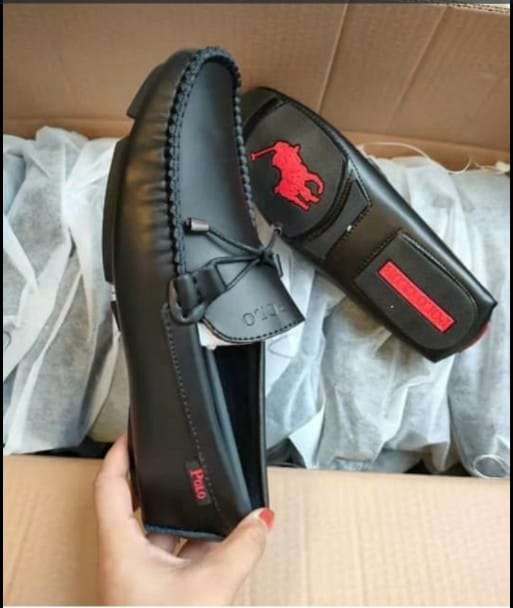 High quality black loafers for men
