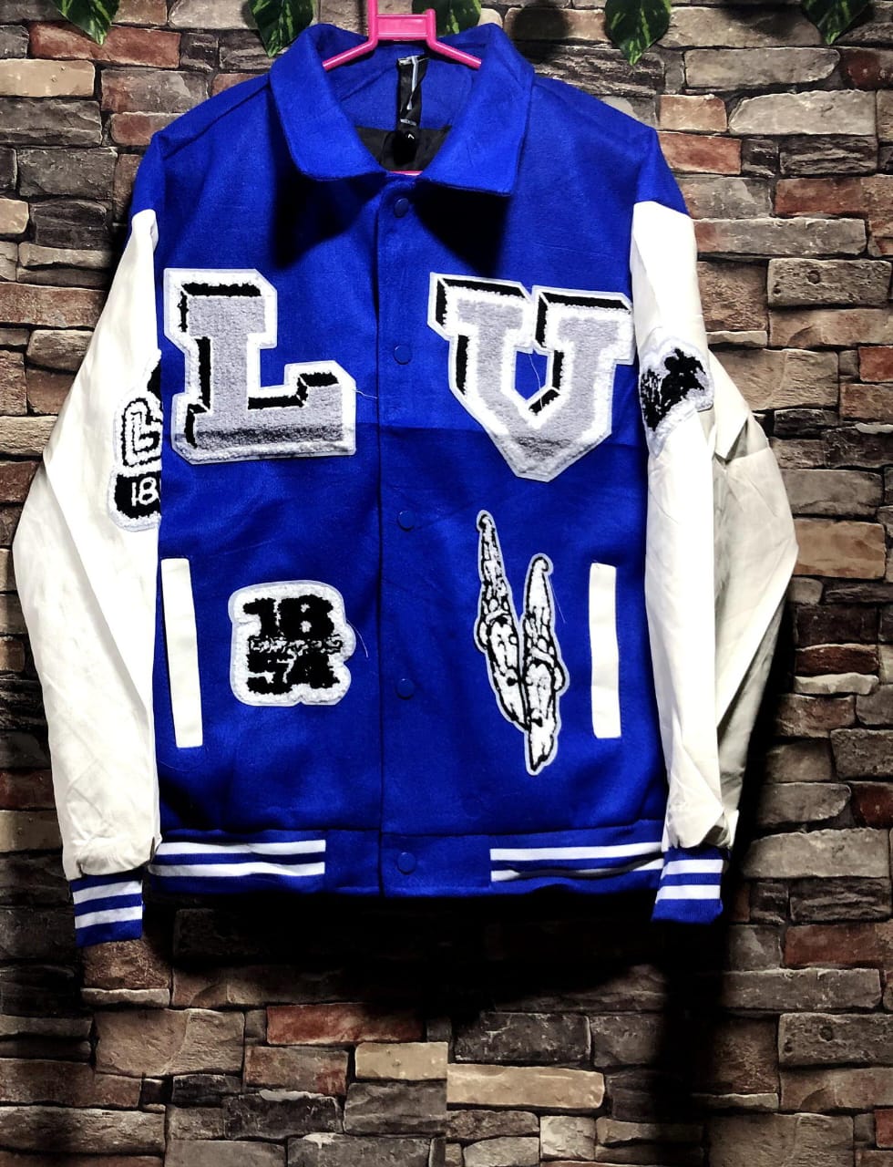 Luis Vuitton varsity jackets blue