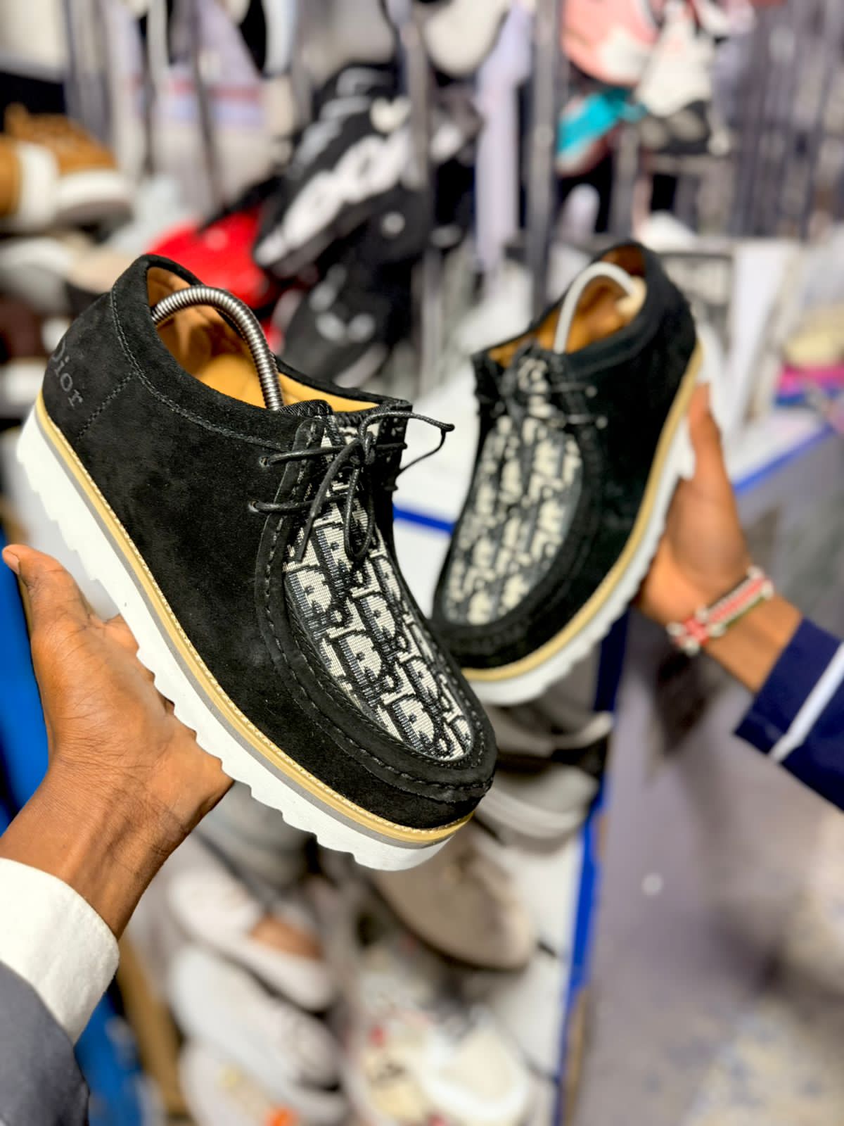 Quality Clarks Dior Men Sneakers - Black