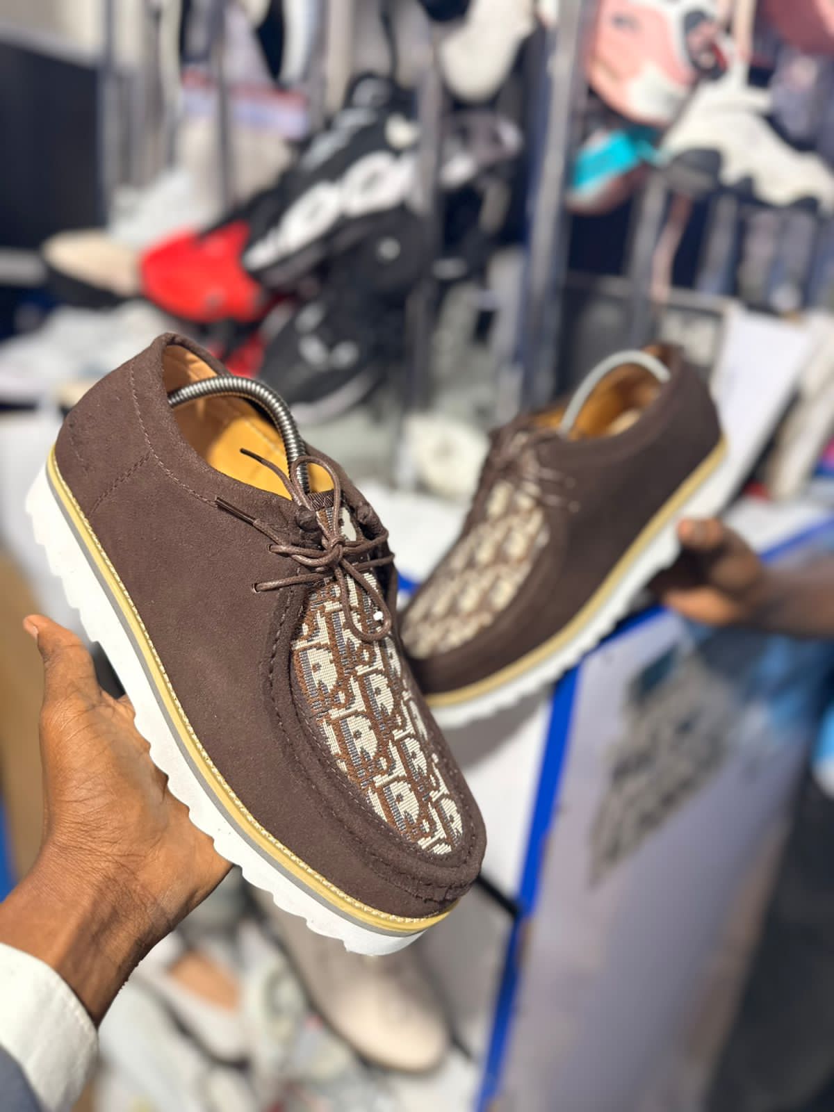 Quality Clarks Dior Men Sneakers - Brown