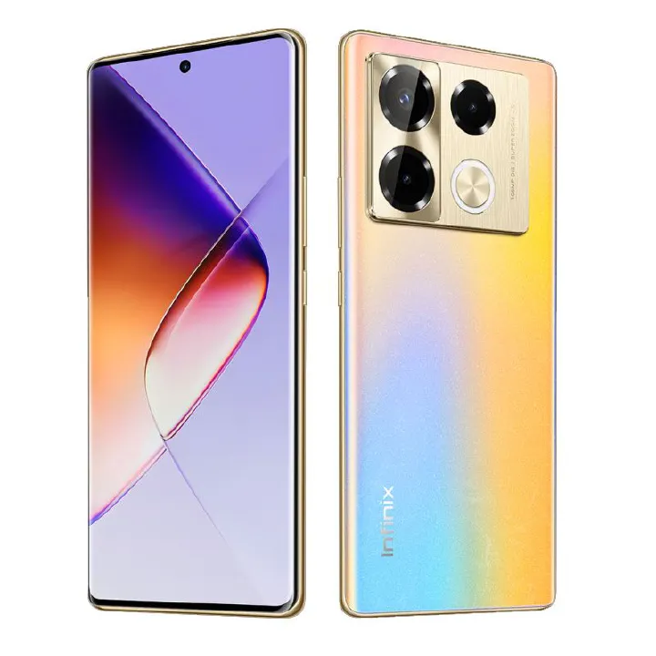 Infinix Note 40 PRO 256GB+16GB (8+8)GB RAM 6.78' Screen Dual SIM 5000mAh Battery 70W Charging 108MP Camera Android 14 MediaTek Helio G99 Ultimate Golden Smartphone
