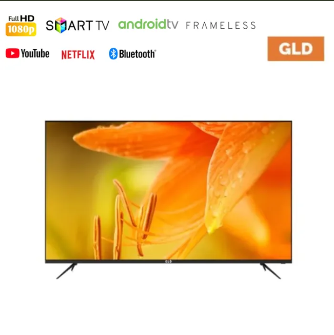 GLD 43 Inch Smart TV Android FULL HD Bluetooth Netflix, Youtube &amp; Wifi (Frameless Design) G2FZ-SA