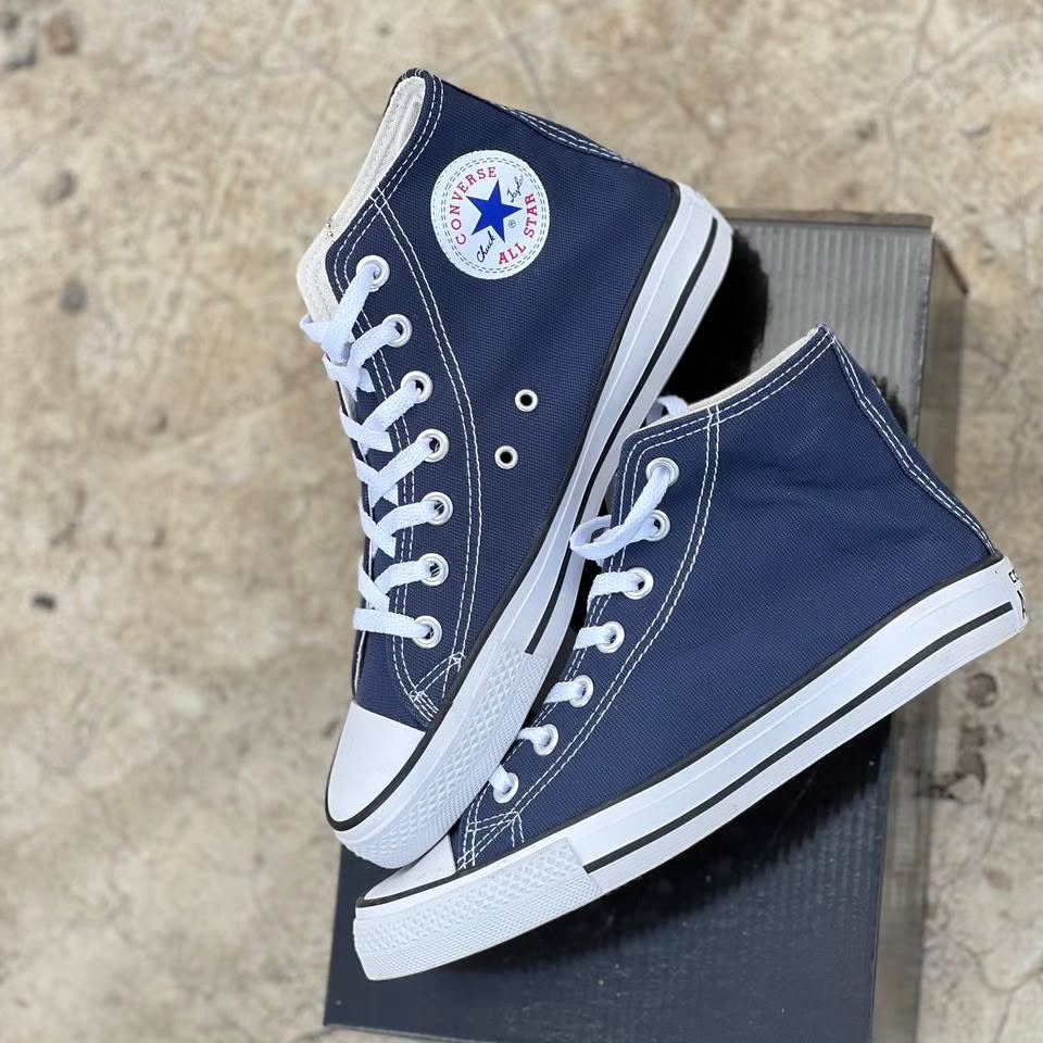 Blue Converse AllStar High Cuts Unisex Leather Sneakers