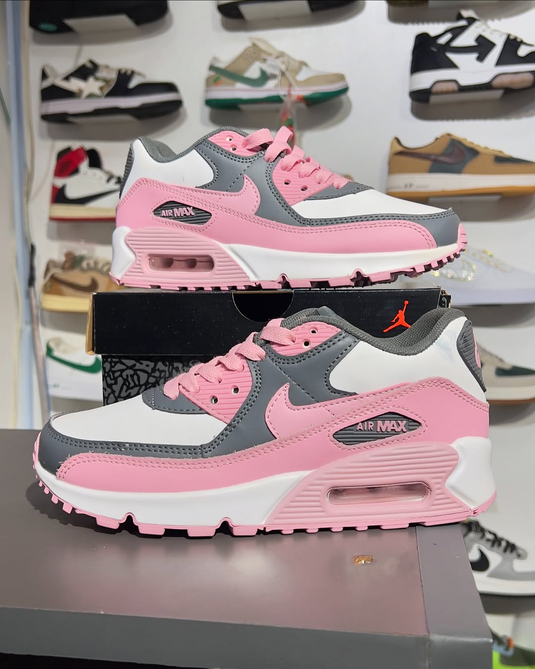 Classic Nike Air Max 90 Customs Pink Unisex Sneakers