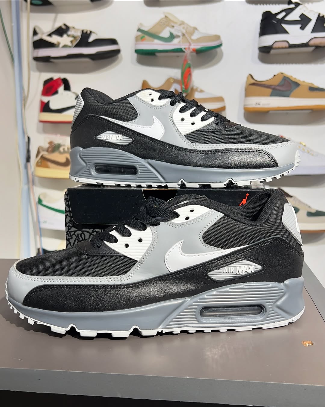 Classic Nike Air Max 90 Customs Black Unisex Sneakers