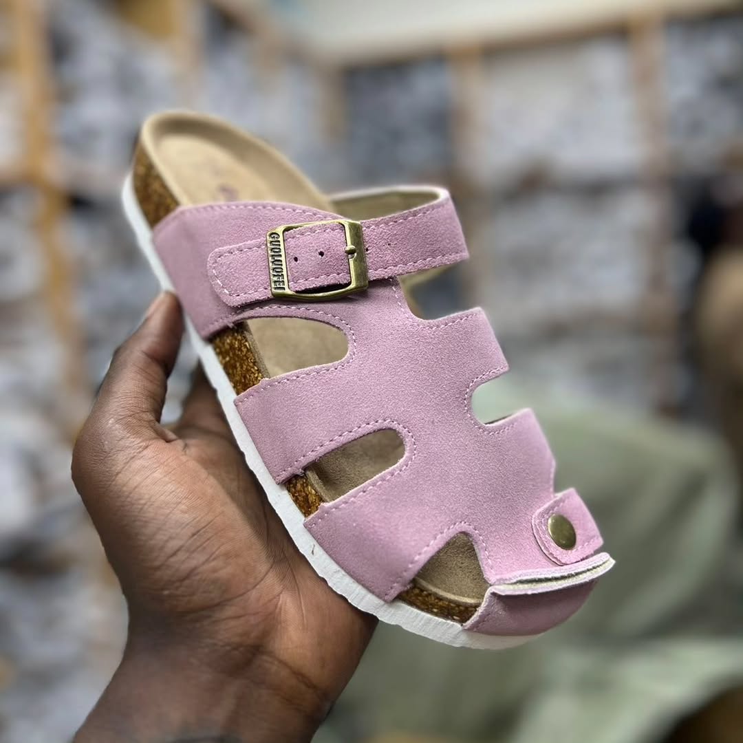 Quality Leather Pink Sandals