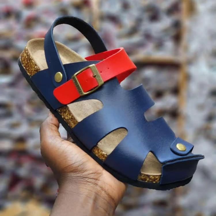 Quality Leather Blue Sandals