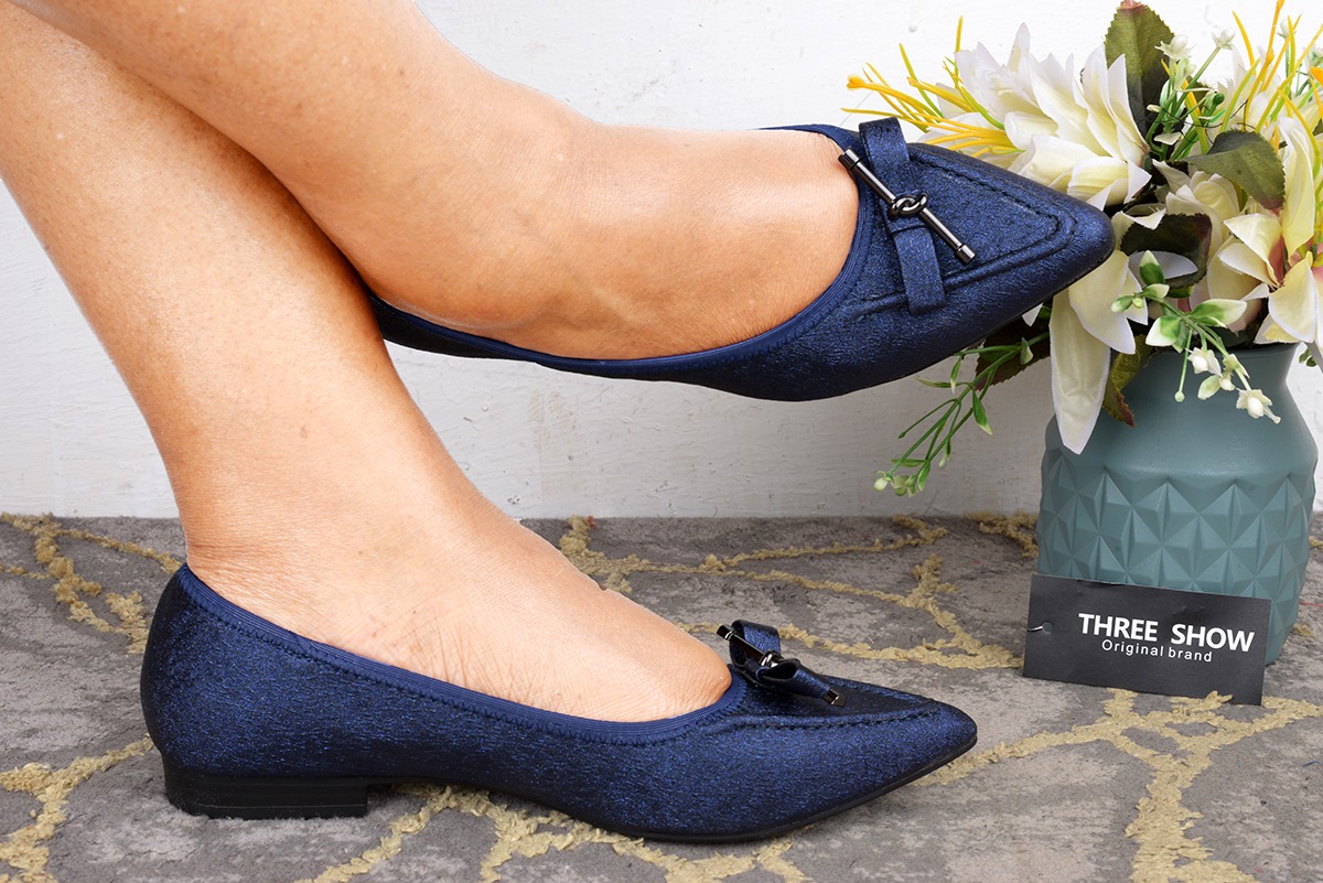 Effortless Elegance Blue Flats