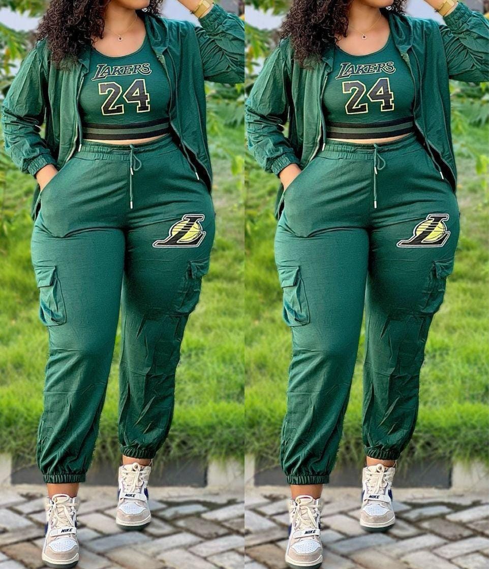Lakers green 3 piece set suits