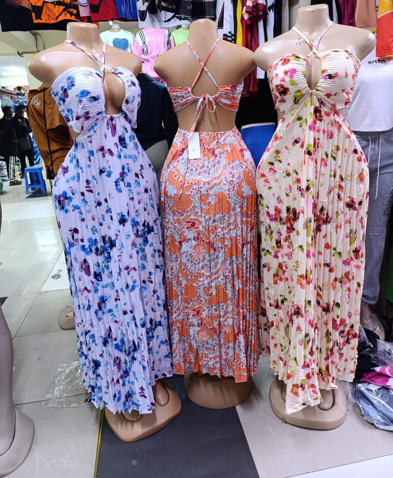 Floral Halter Maxi Dresses – Summer Collection