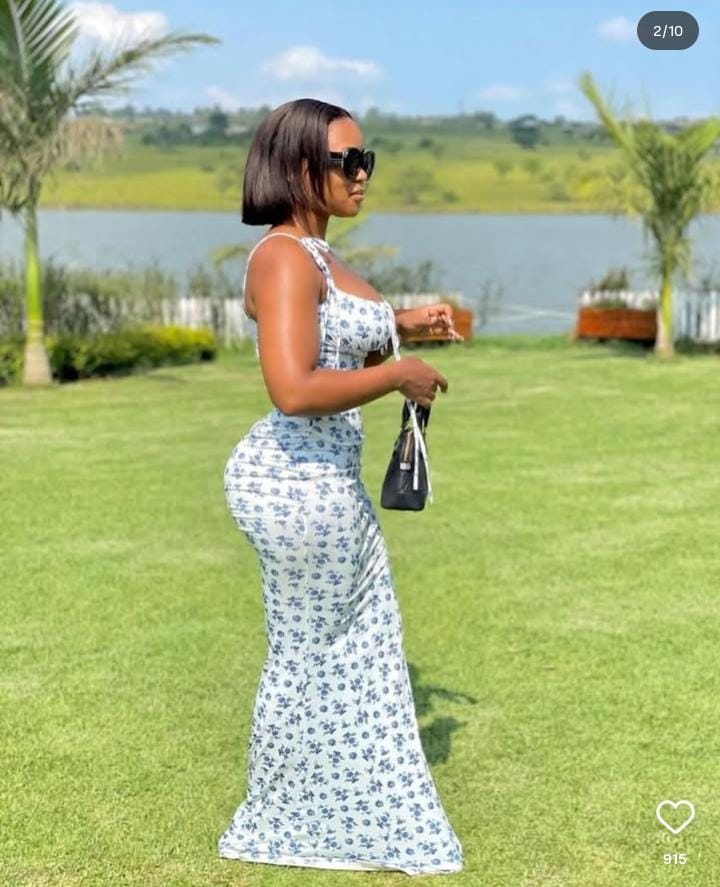 Dotted Bodycon Maxi White Sundress