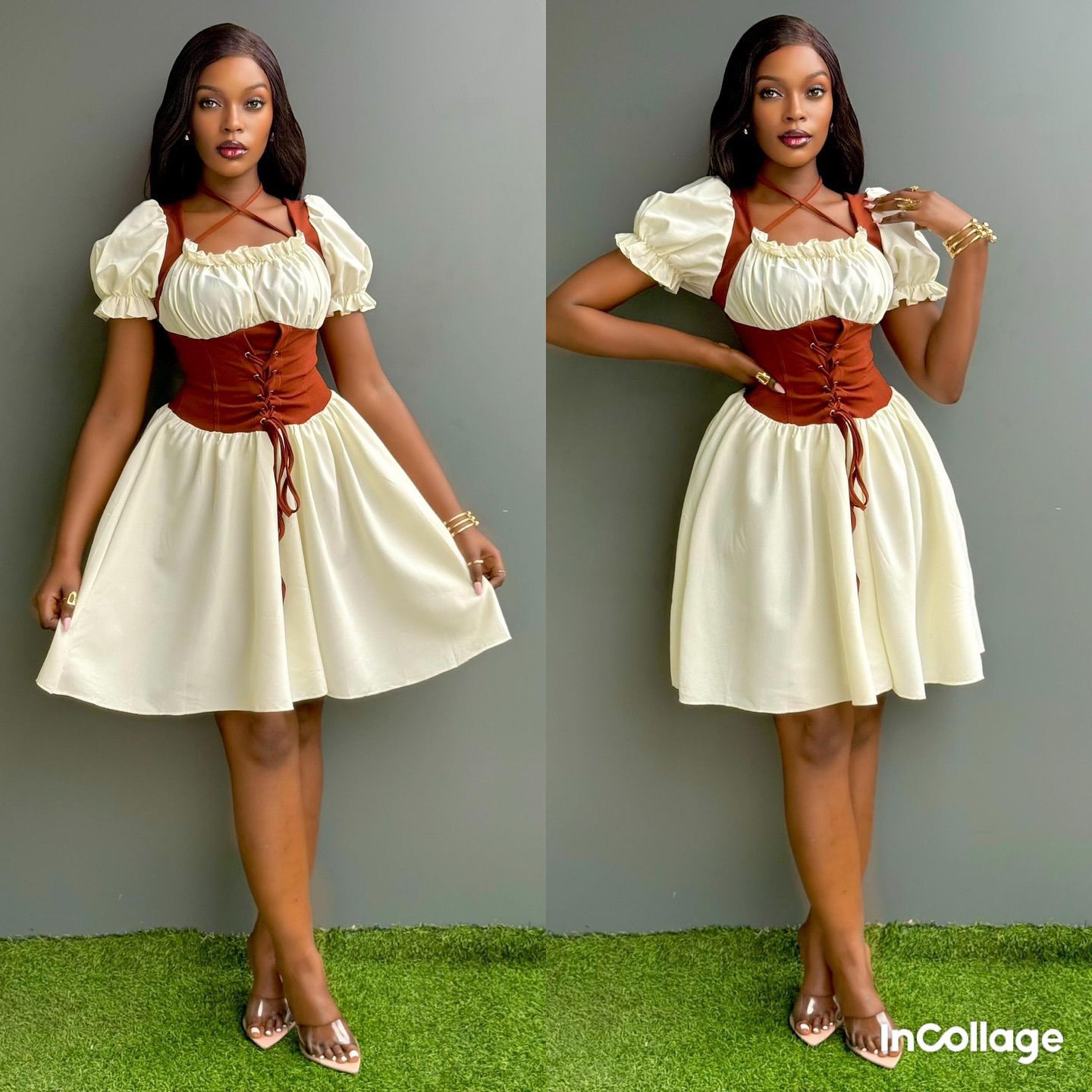 Laced Grace White Corset Dress