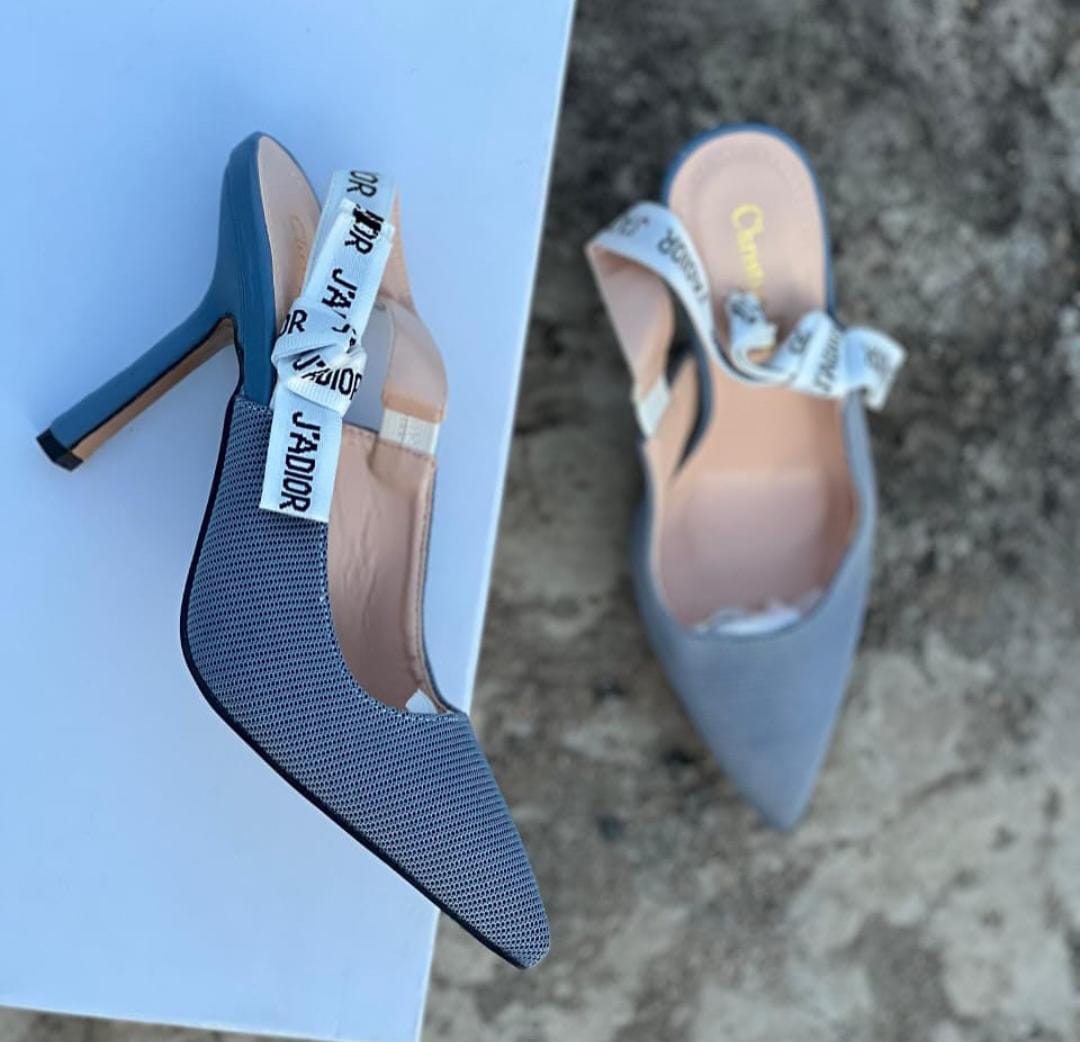 Christian Dior J\'Adior Slingback Blue Ladies Heels