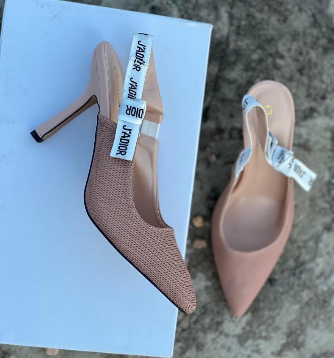 Christian Dior J\'Adior Slingback Beige Ladies Heels